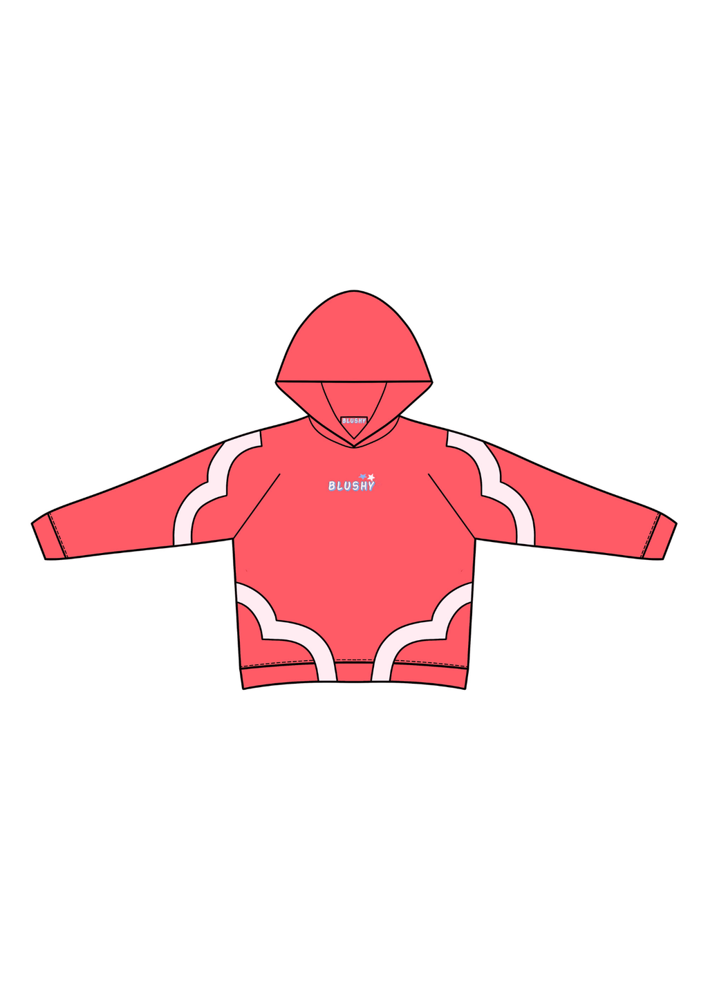 bluza blushy czerwona