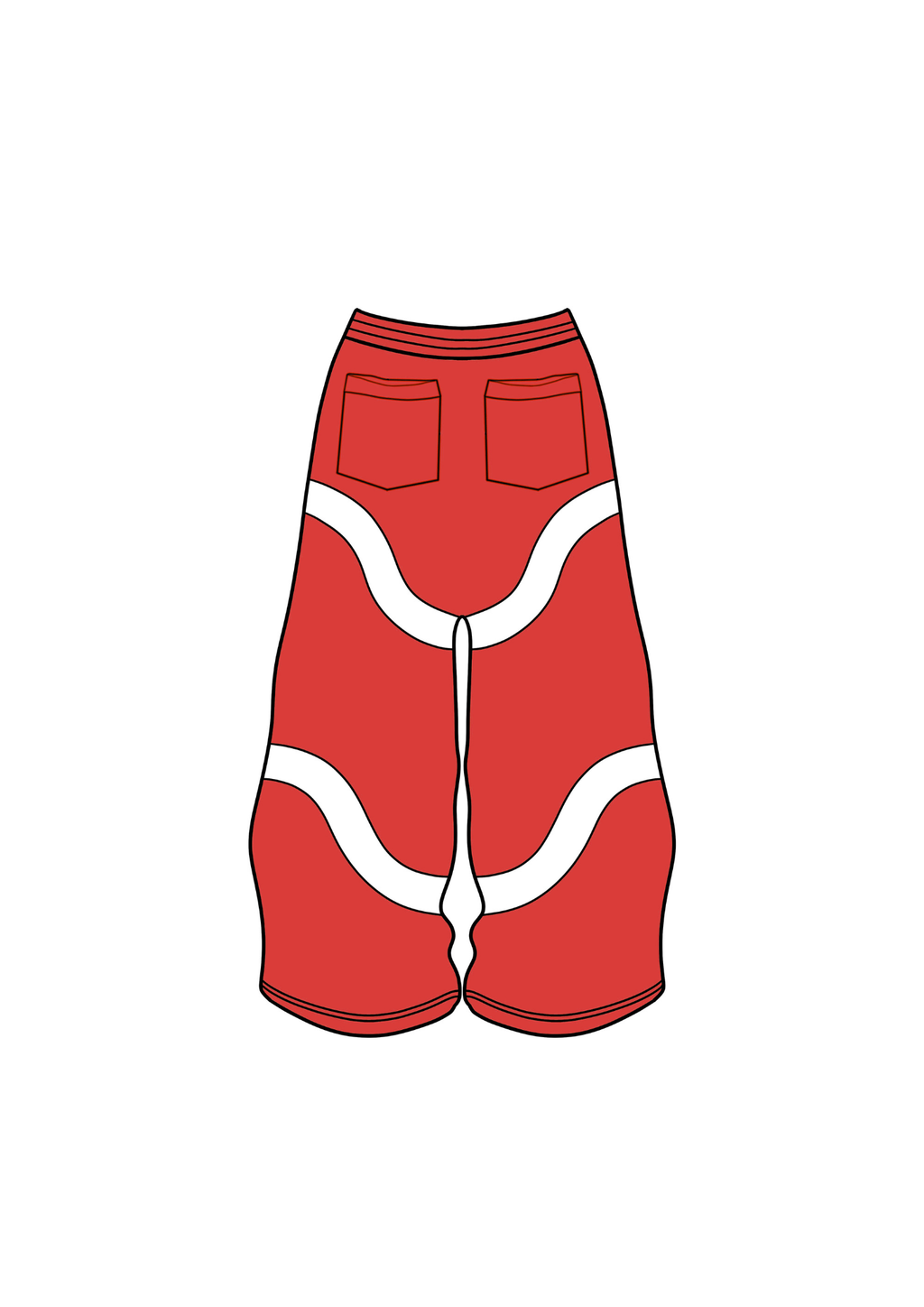 spodnie blushy czerwone