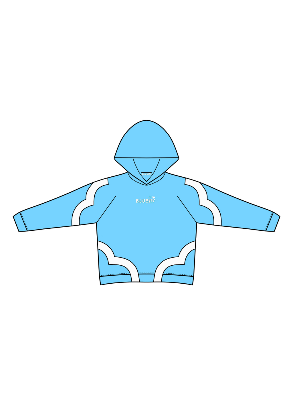 bluza blushy niebieska