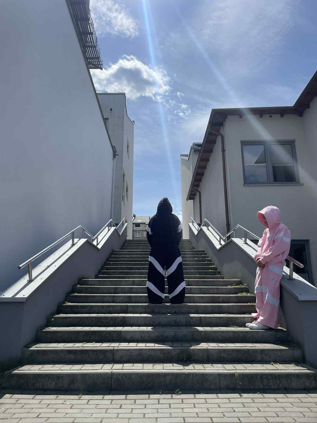 spodnie blushy niebieskie